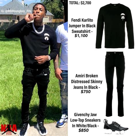 nba youngboy black jeans